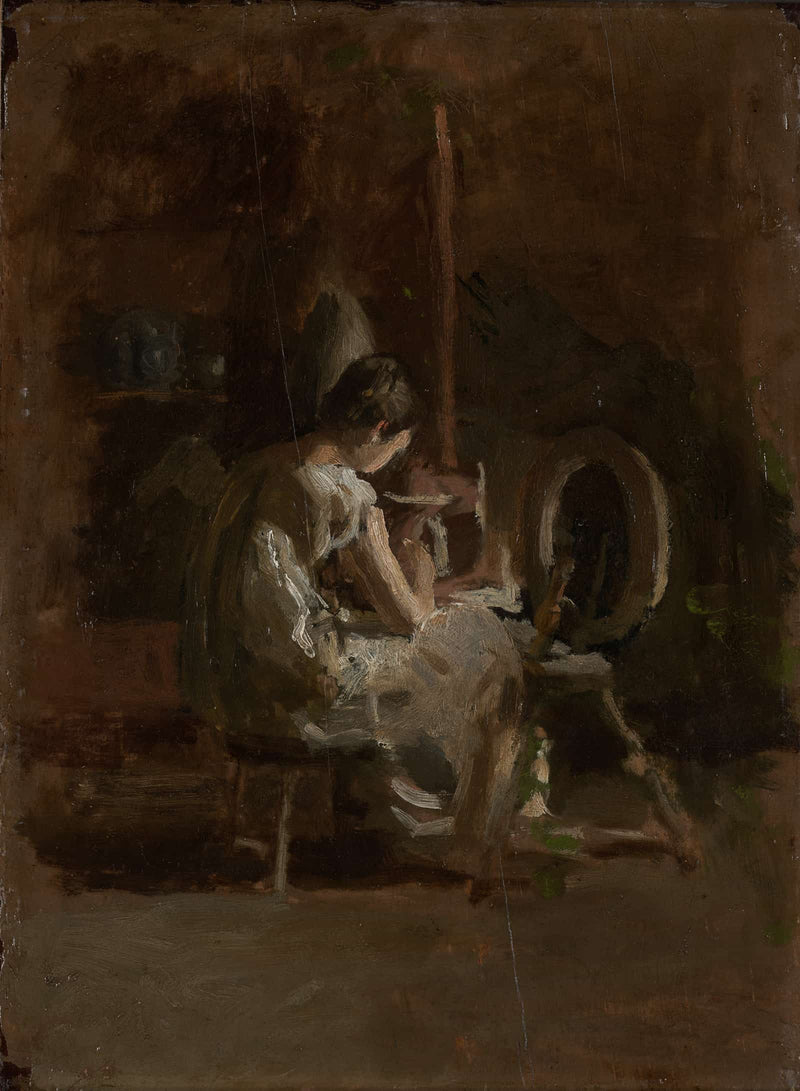 Sketches For Home Spun by Thomas Eakins