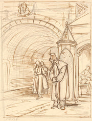 Skildvagten Ved Kastelsporten by Wilhelm Marstrand