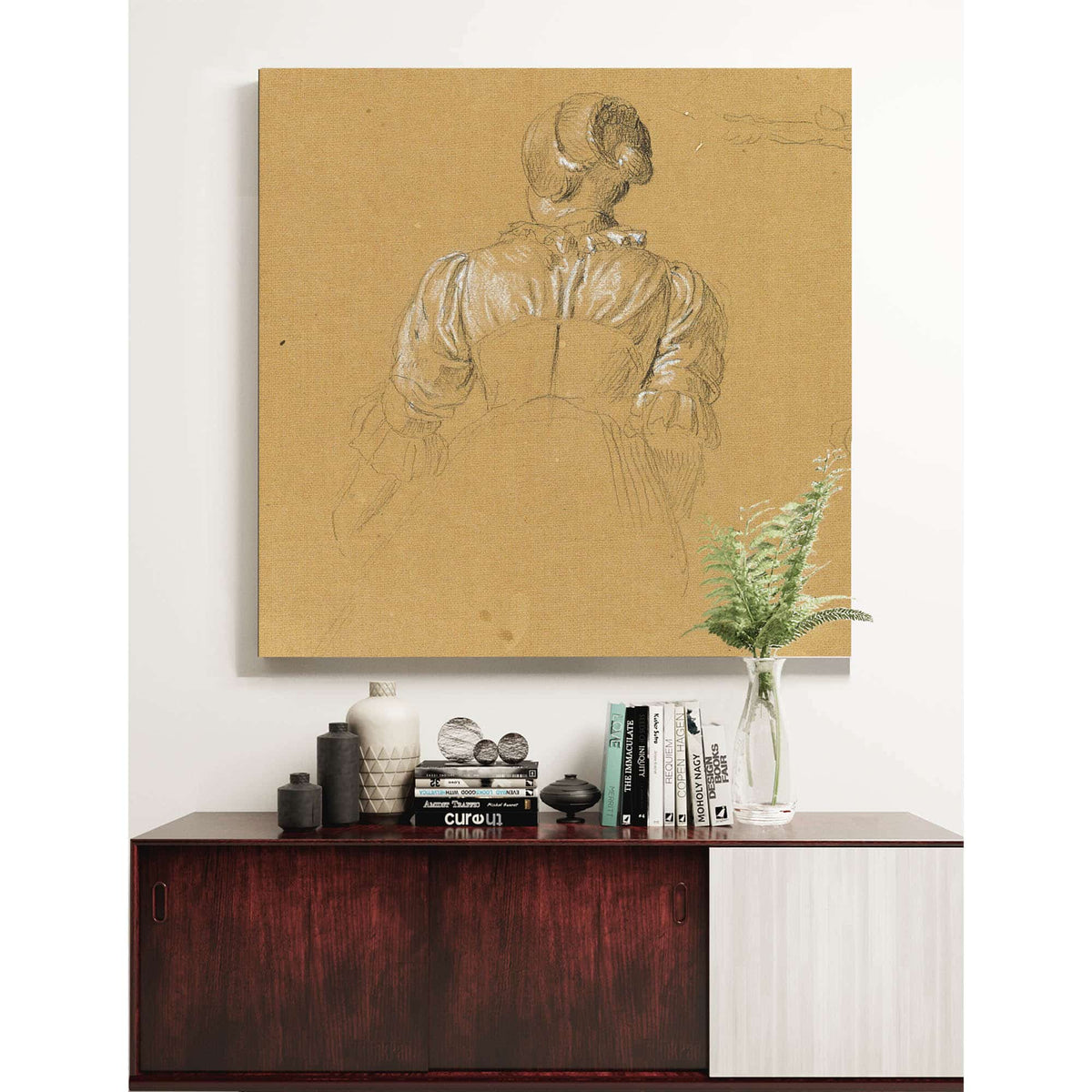 Skizze Eines Madchens Zur Szene Aus Dem Tiroler Freiheitskampf by Johann Peter Krafft