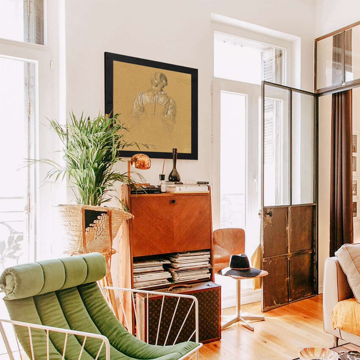 Skizze Eines Madchens Zur Szene Aus Dem Tiroler Freiheitskampf by Johann Peter Krafft