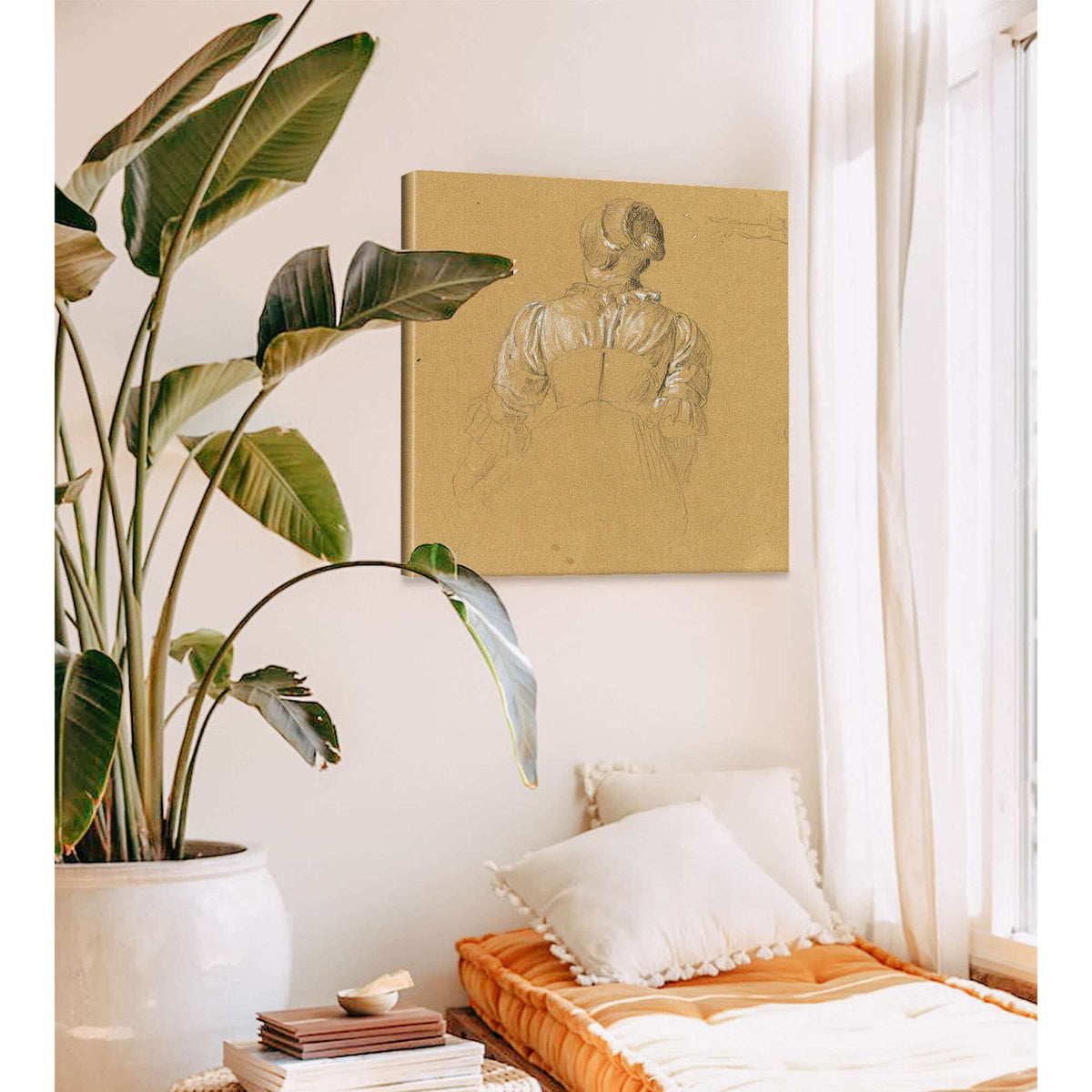 Skizze Eines Madchens Zur Szene Aus Dem Tiroler Freiheitskampf by Johann Peter Krafft