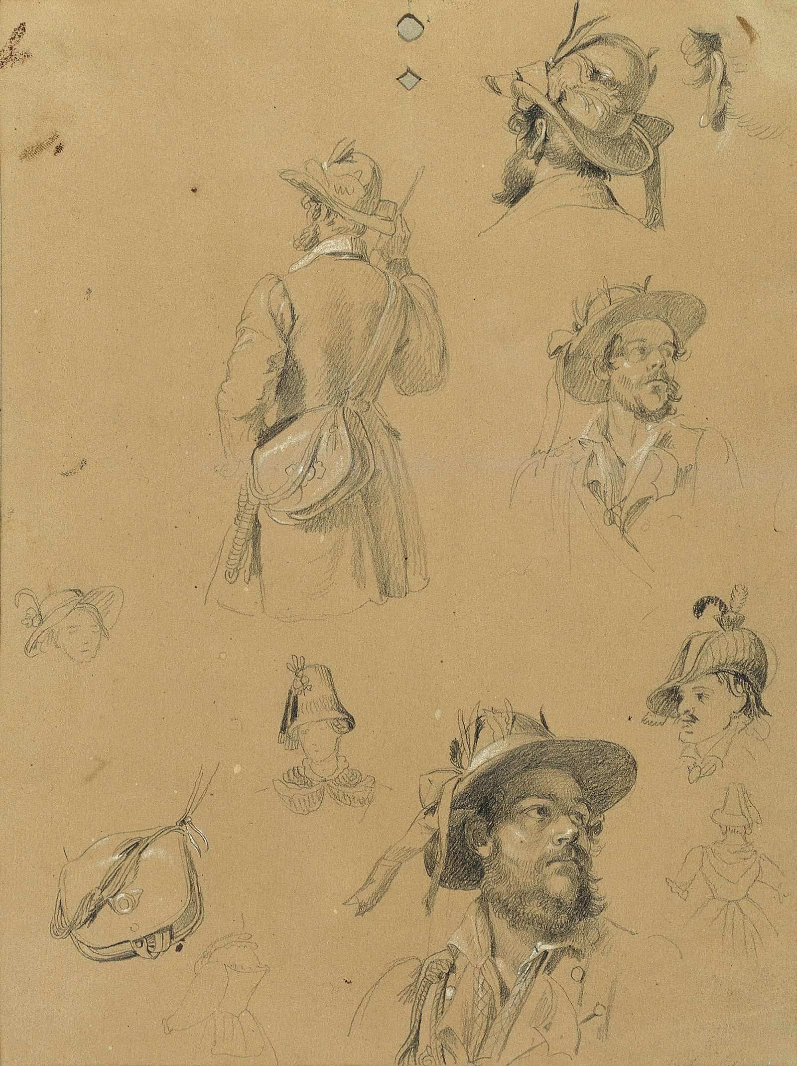 Skizze Zur Szene Aus Dem Tiroler Freiheitskampf by Johann Peter Krafft
