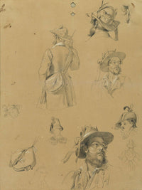 Skizze Zur Szene Aus Dem Tiroler Freiheitskampf by Johann Peter Krafft