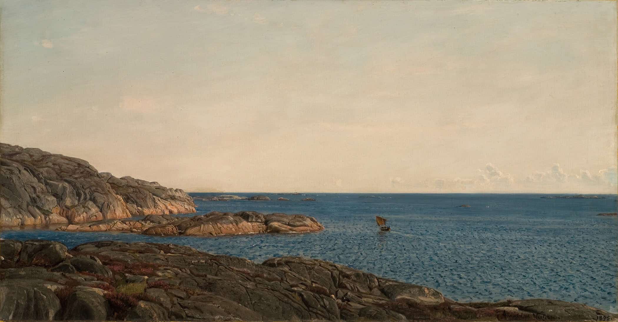 Skjaergard Gamle Hellesund by Amaldus Nielsen