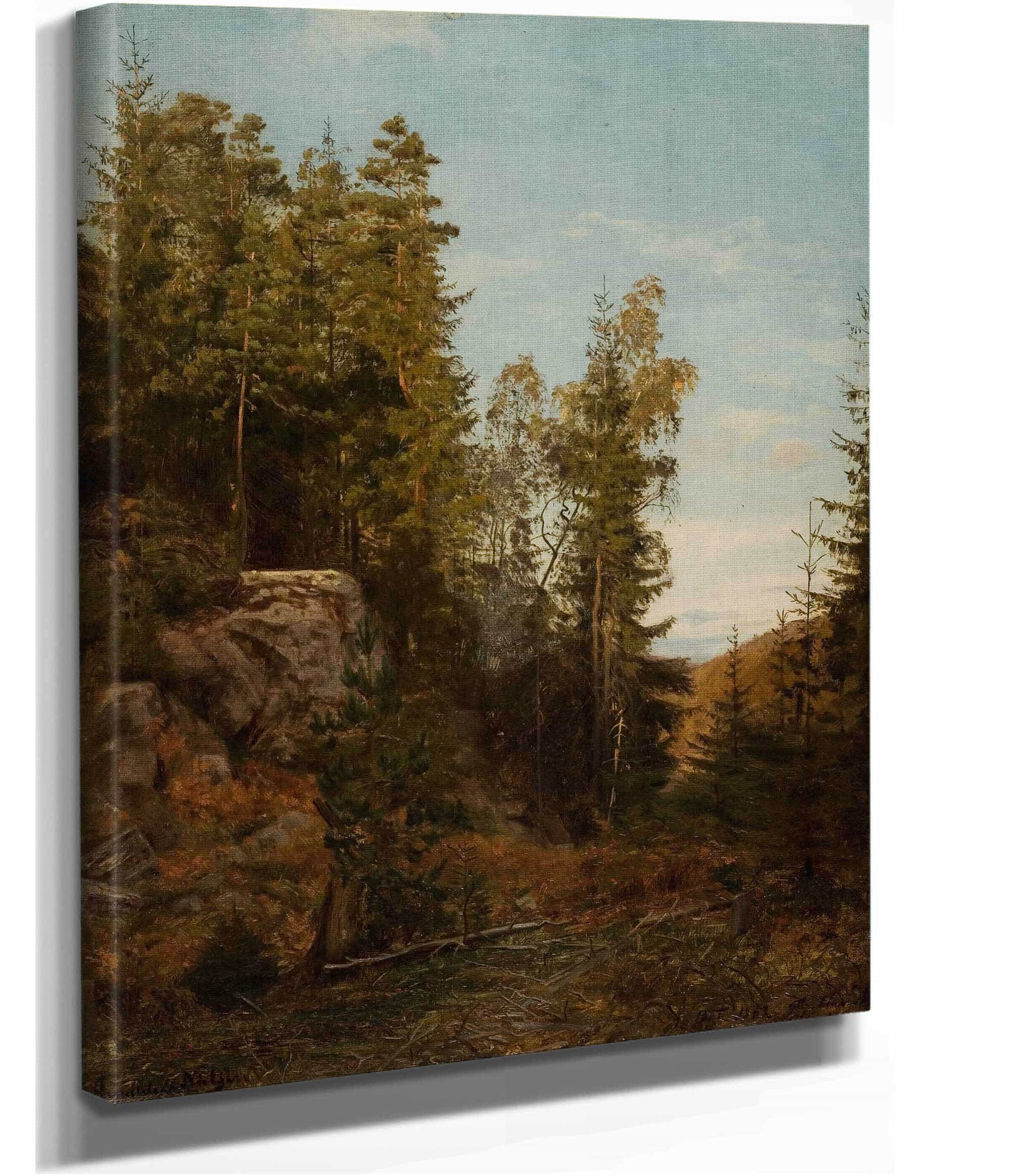 Skoginterior Bjelland Mandal by Amaldus Nielsen