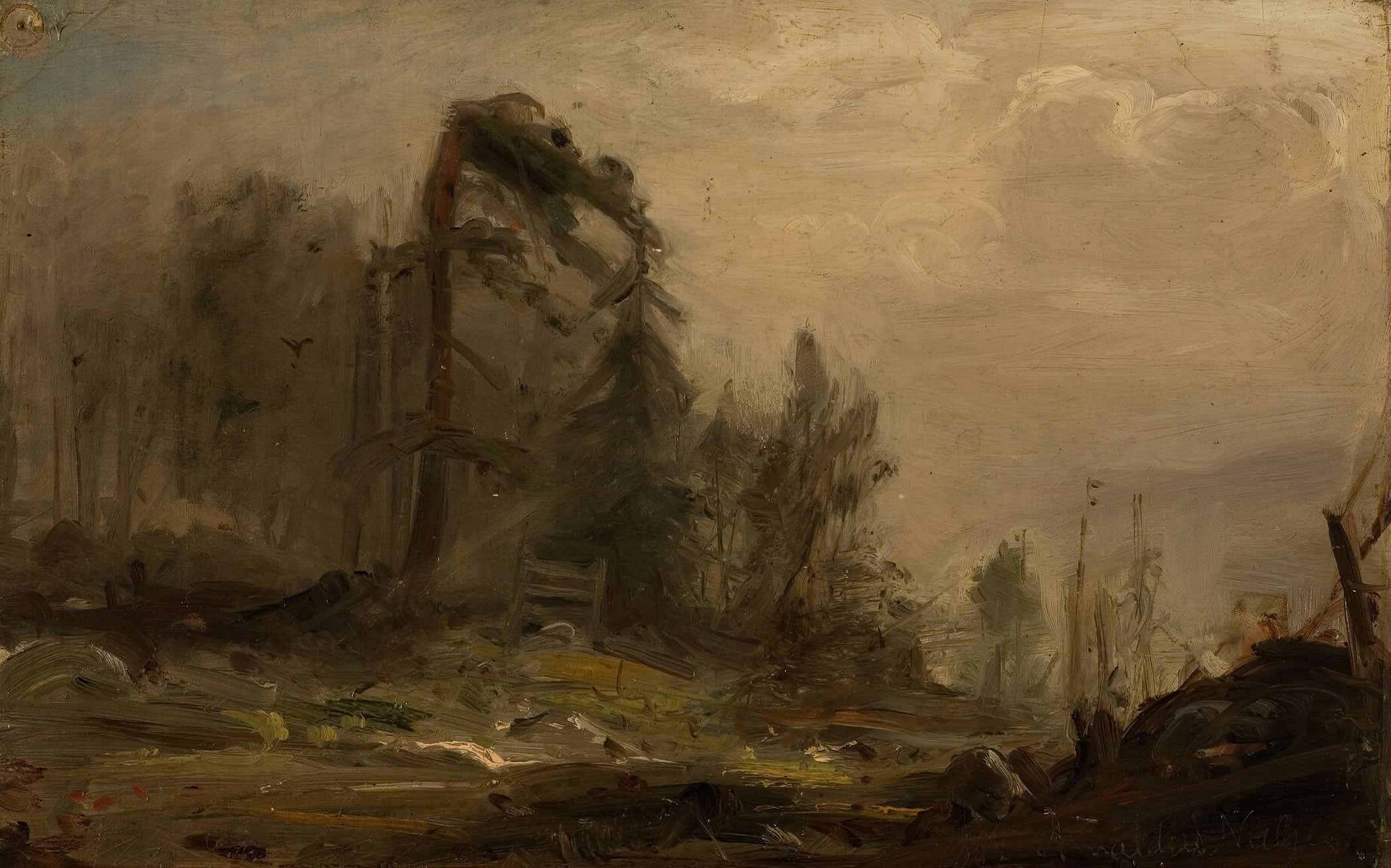 Skogparti I Take by Amaldus Nielsen