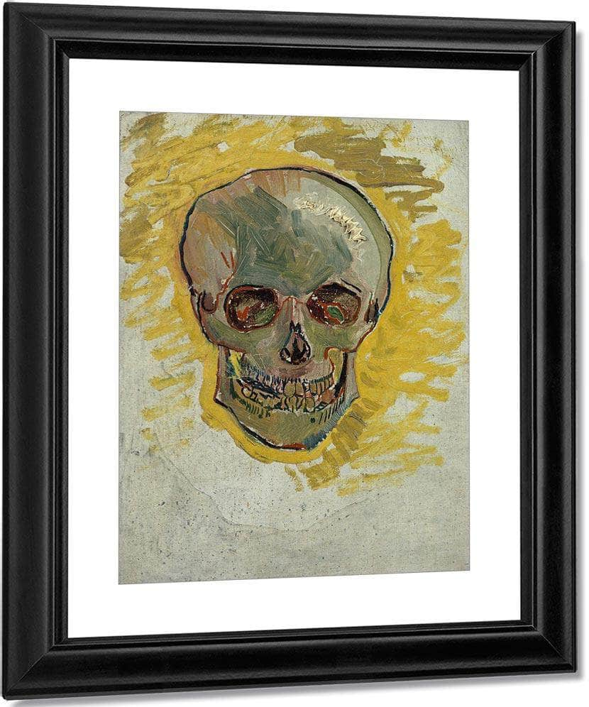 Skull 2 By Vincent Van Gogh Print, Canvas Art, Framed Print. – Truly Art