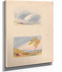 Sky Study Turners Principle No Landscape With Hills And Tree No by Thomas Sully