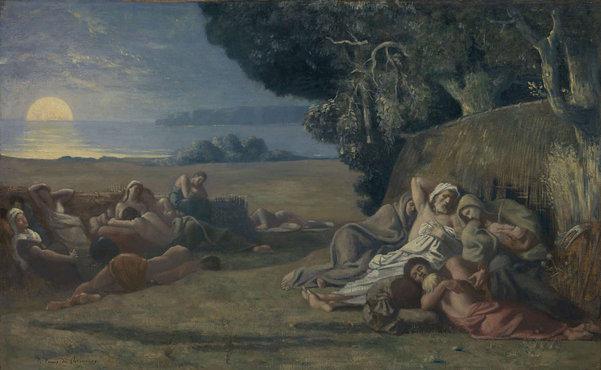 Sleep   by Pierre Puvis De Chavannes