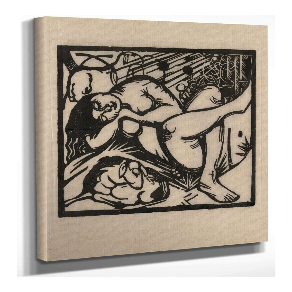 Sleeping Shepherdess by Franz Marc