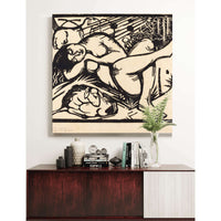 Sleeping Shepherdess Schlafende Hirtin by Franz Marc