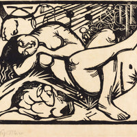 Sleeping Shepherdess Schlafende Hirtin by Franz Marc