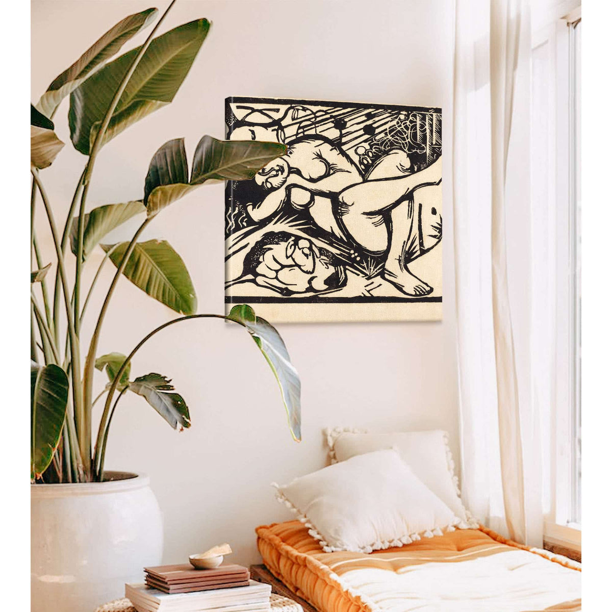 Sleeping Shepherdess Schlafende Hirtin by Franz Marc