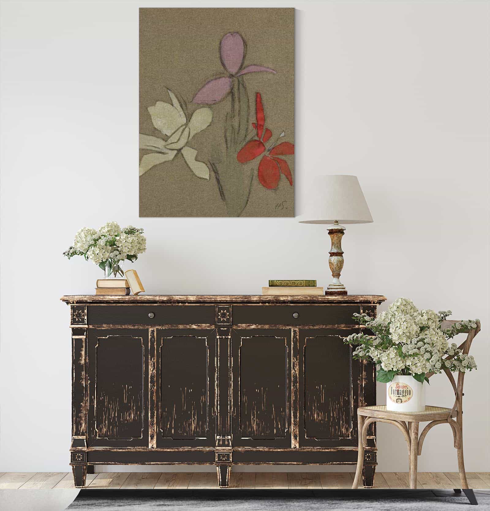 Small Lilies by Helene Schjerfbeck