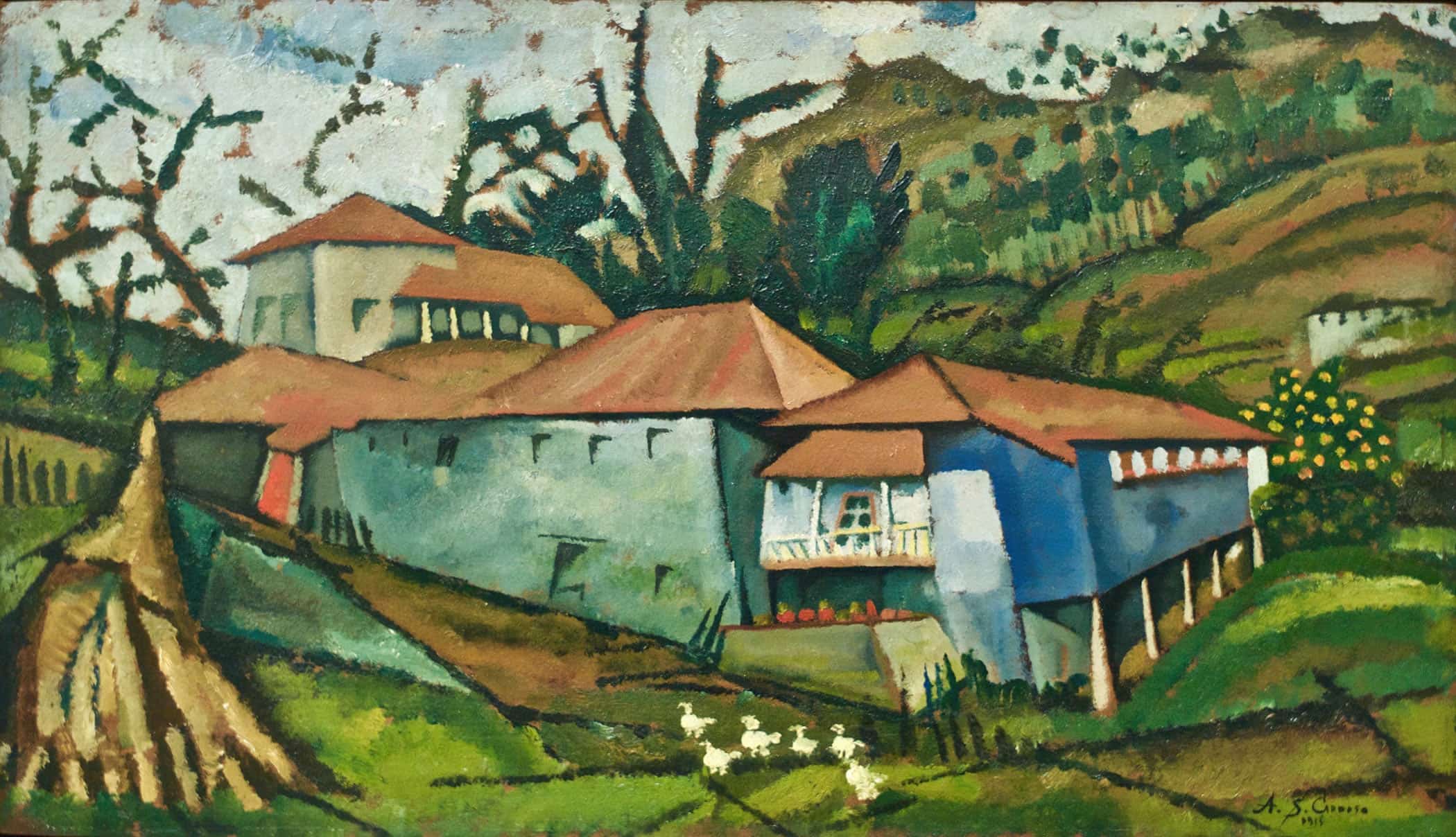 Small River House By Amadeo De Souza Cardoso