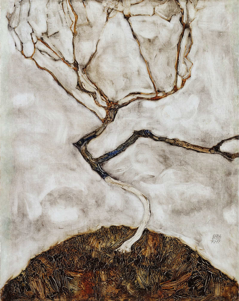 Small Tree In Late Autumn by Egon Schiele