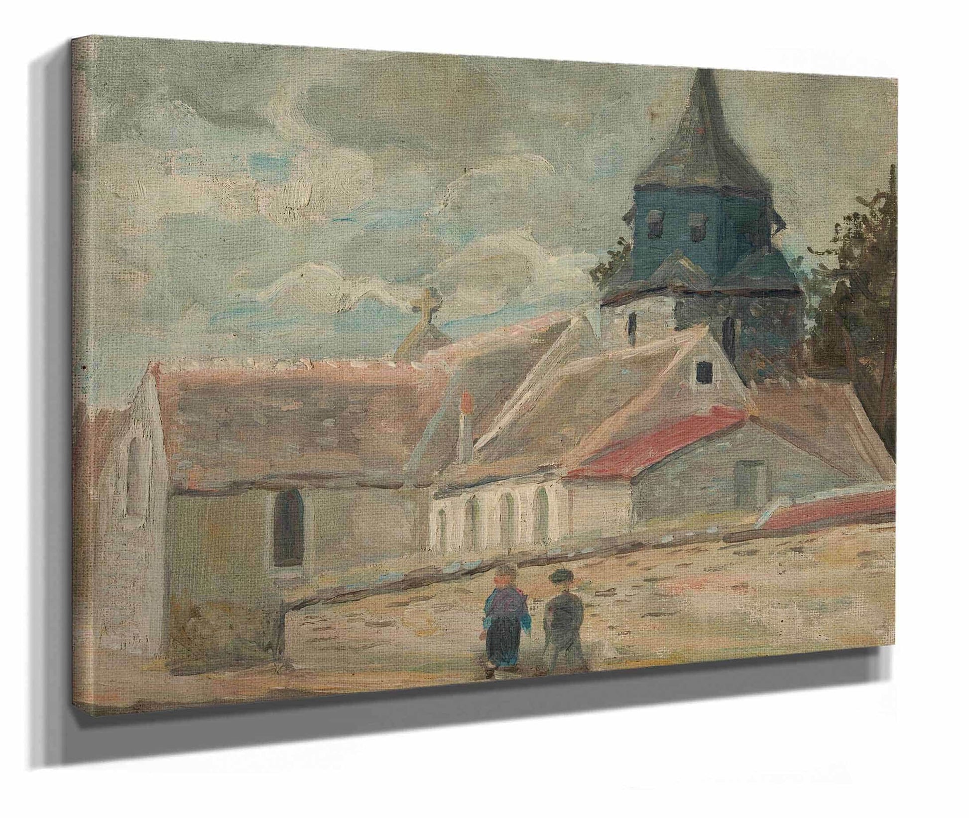 Small Village Church Breuilpont by Tadeusz Makowski