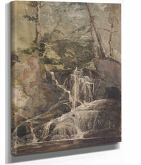 Small Waterfall In Forest by Thomas Sully