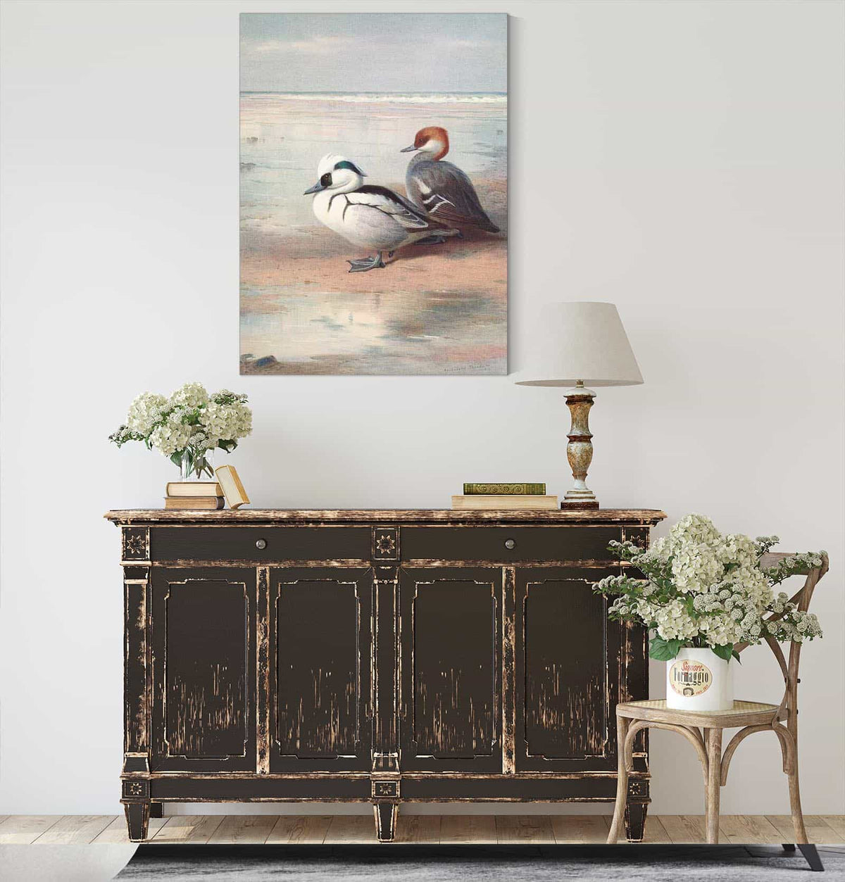 Smew by Archibald Thorburn