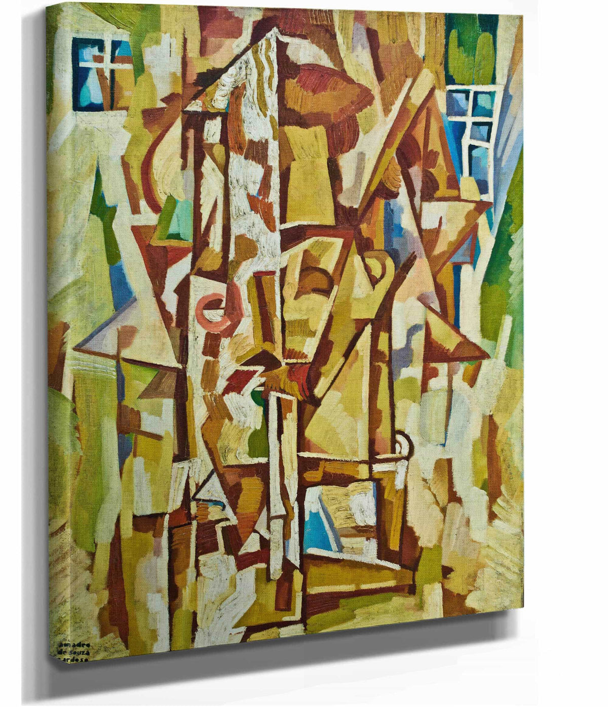 Smoker With A Cigarette Holder by Amadeo De Souza Cardoso