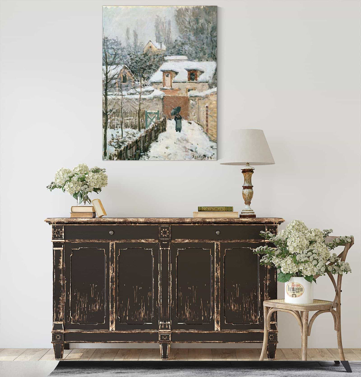 Snow At Louveciennes by Alfred Sisley