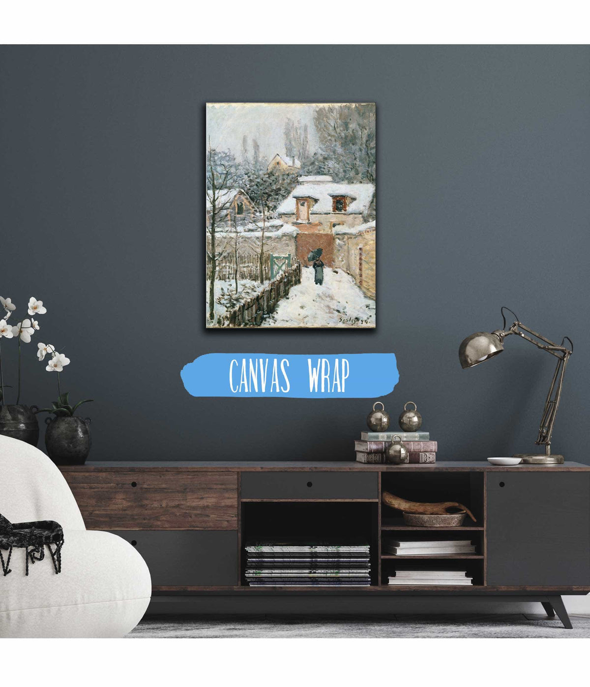 Snow At Louveciennes by Alfred Sisley