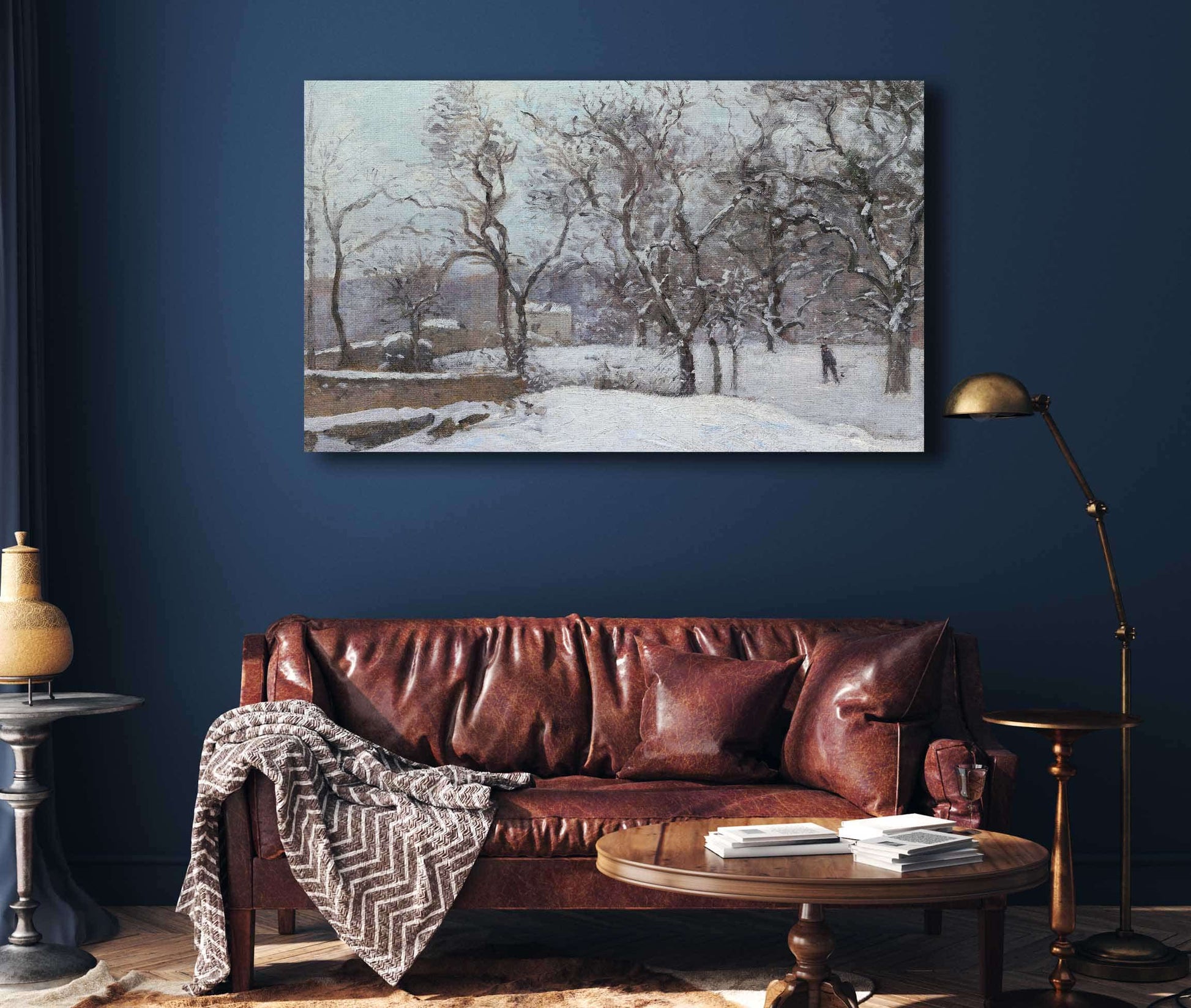 Snow At Louveciennes by Camille Pissarro