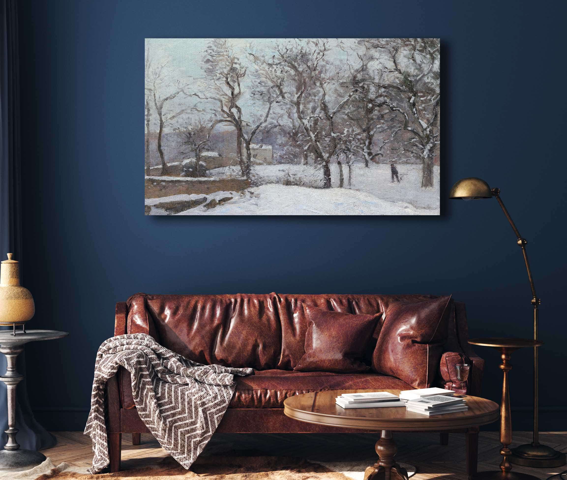 Snow At Louveciennes by Camille Pissarro
