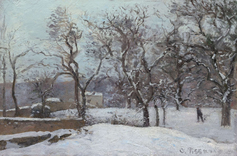 Snow At Louveciennes by Camille Pissarro