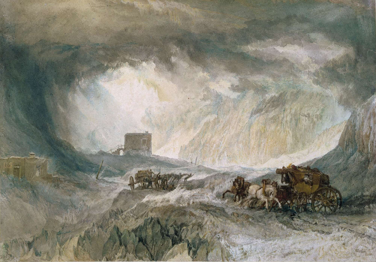 Snowstorm Mont Cenis by Joseph Mallord William Turner