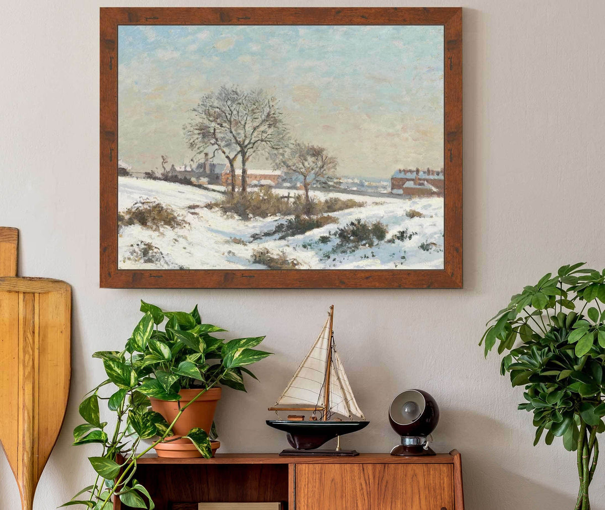 Snowy Landscape At South Norwood by Camille Pissarro