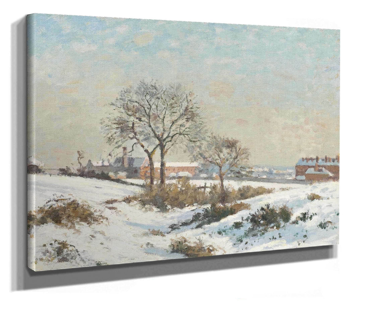 Snowy Landscape At South Norwood by Camille Pissarro