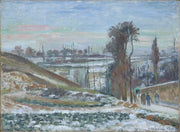 Snowy Landscape Near Lhermitage by Camille Pissarro