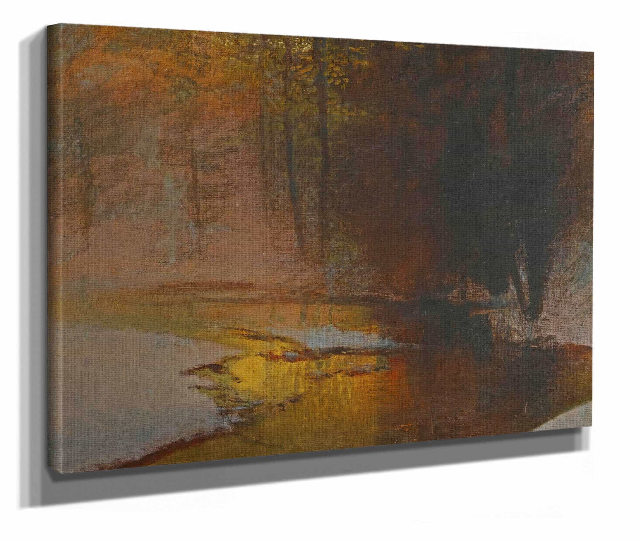 Snowy River At Sunset by Ladislav Mednyanszky