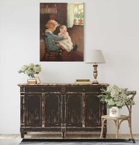 So Diamond Sat Down Again And Took The Baby In His Lap by Jessie Willcox Smith