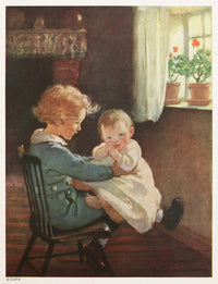 So Diamond Sat Down Again And Took The Baby In His Lap by Jessie Willcox Smith