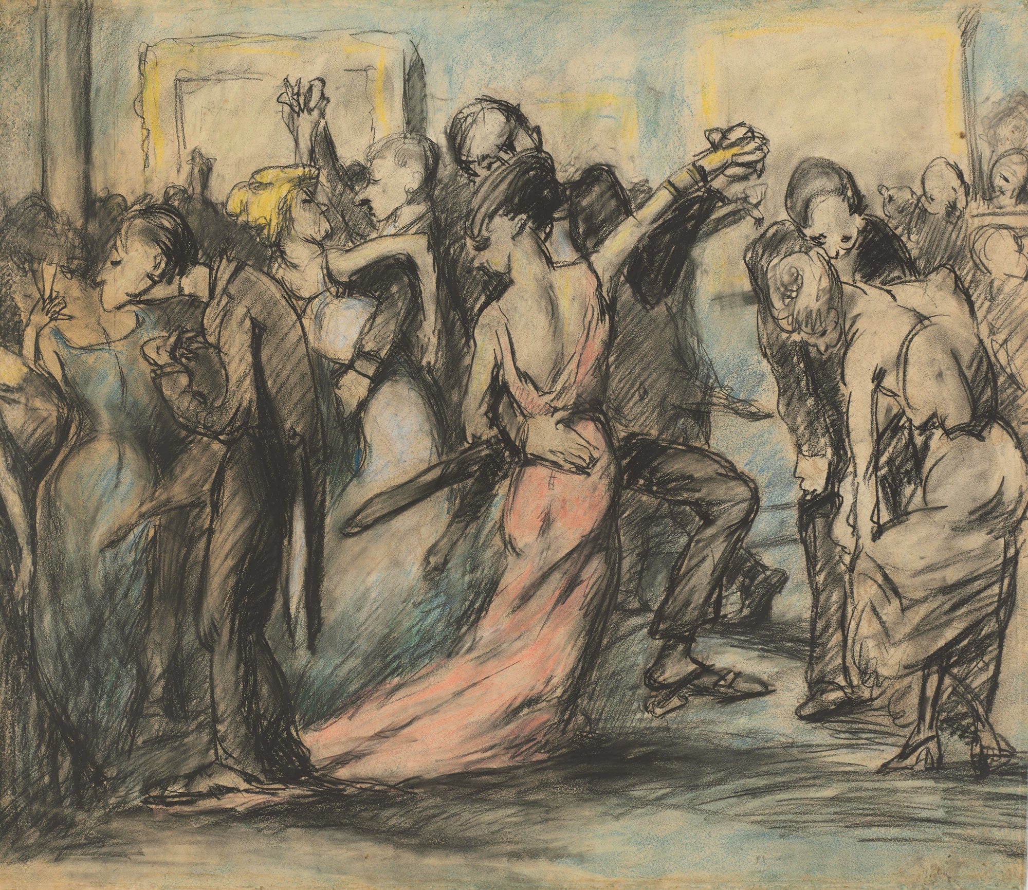 Society Ball Verso by George Wesley Bellows