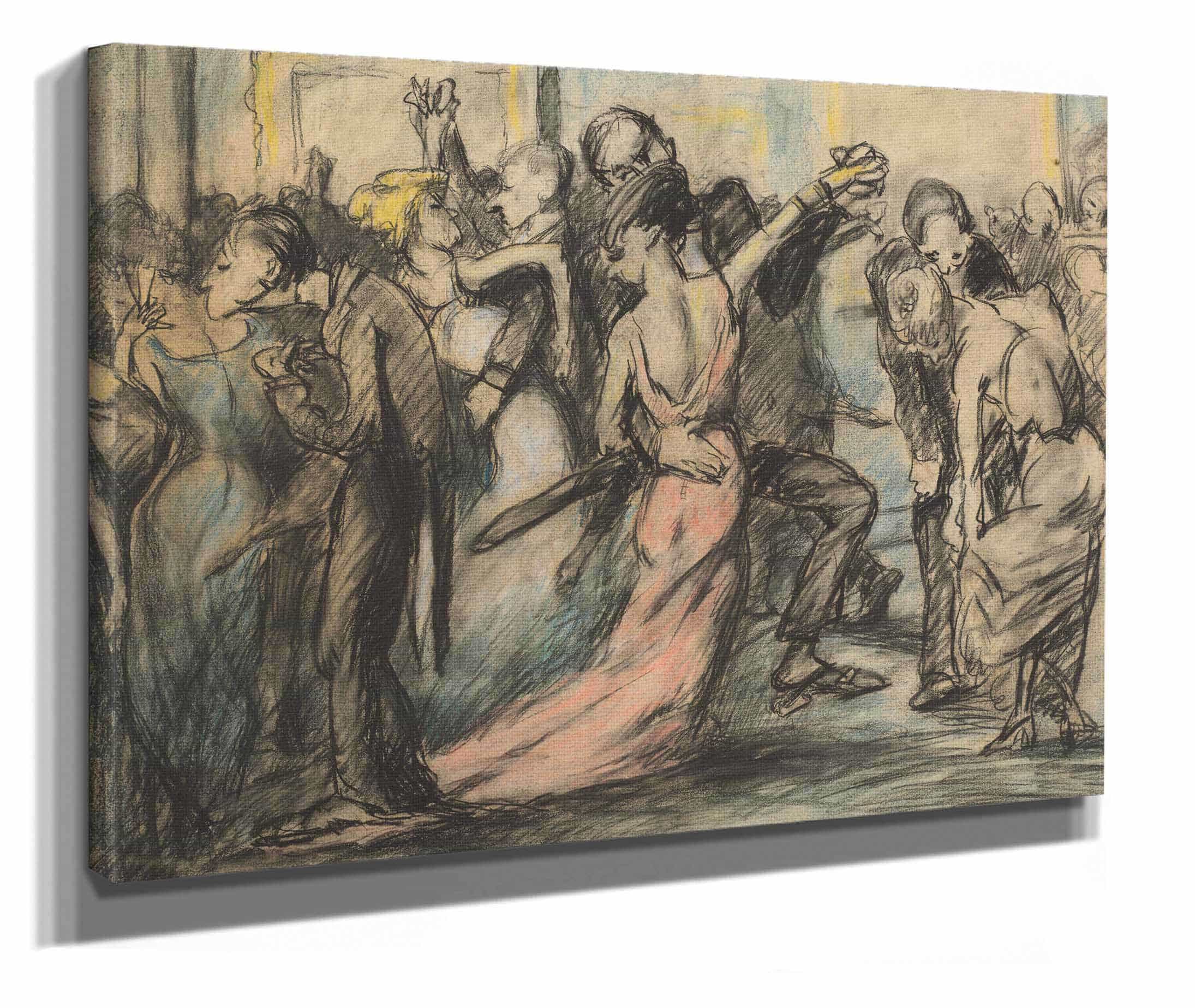 Society Ball Verso by George Wesley Bellows