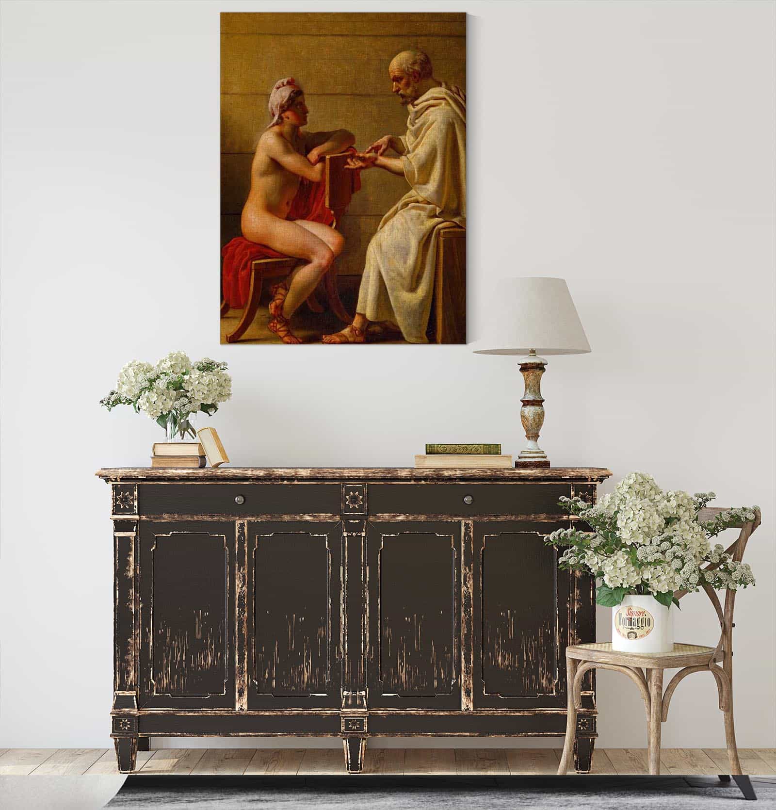 Socrates And Alcibiades by Christoffer Wilhelm Eckersberg