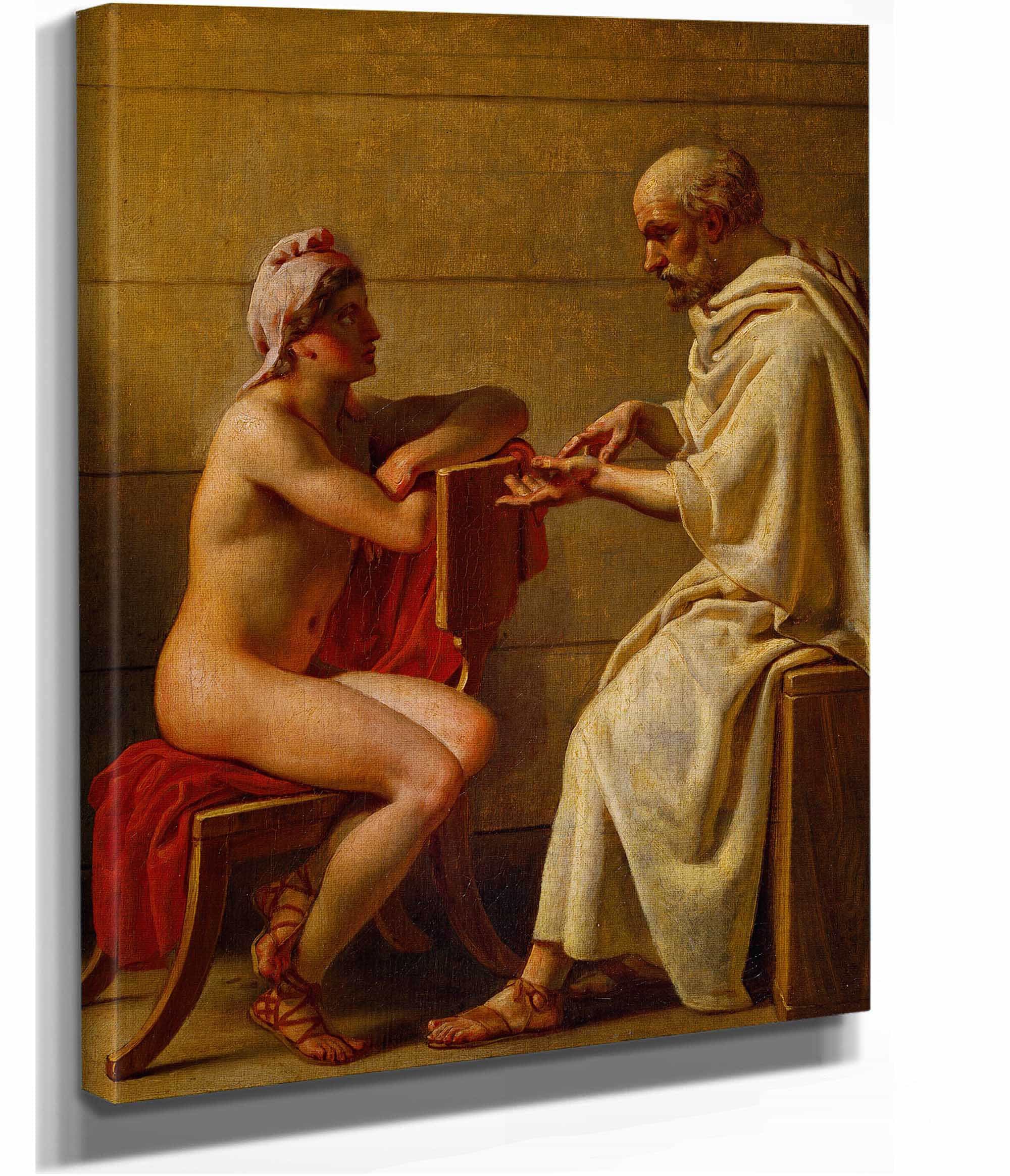 Socrates And Alcibiades by Christoffer Wilhelm Eckersberg