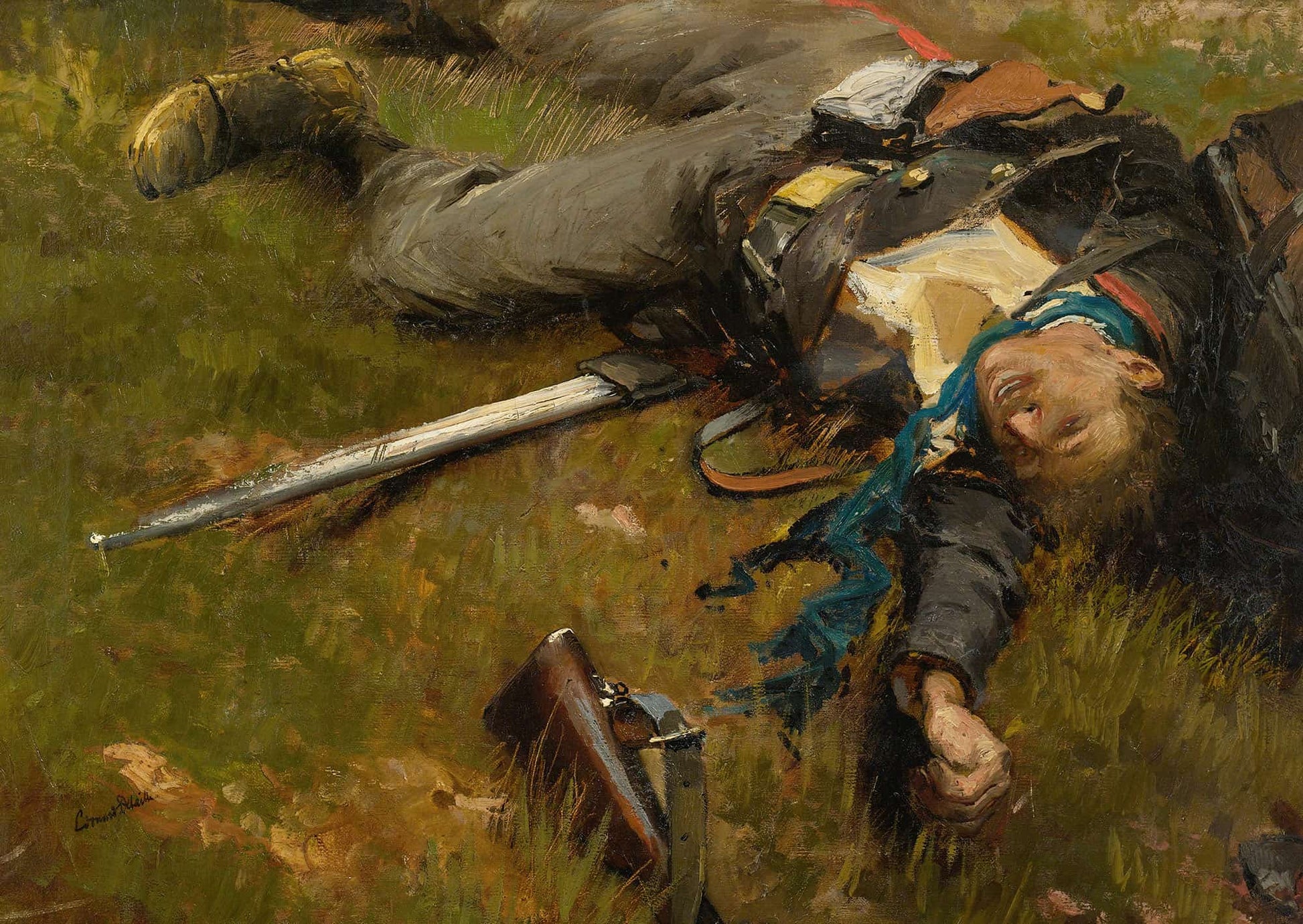 Soldat Mobile Tue by Jean Baptiste Edouard Detaille