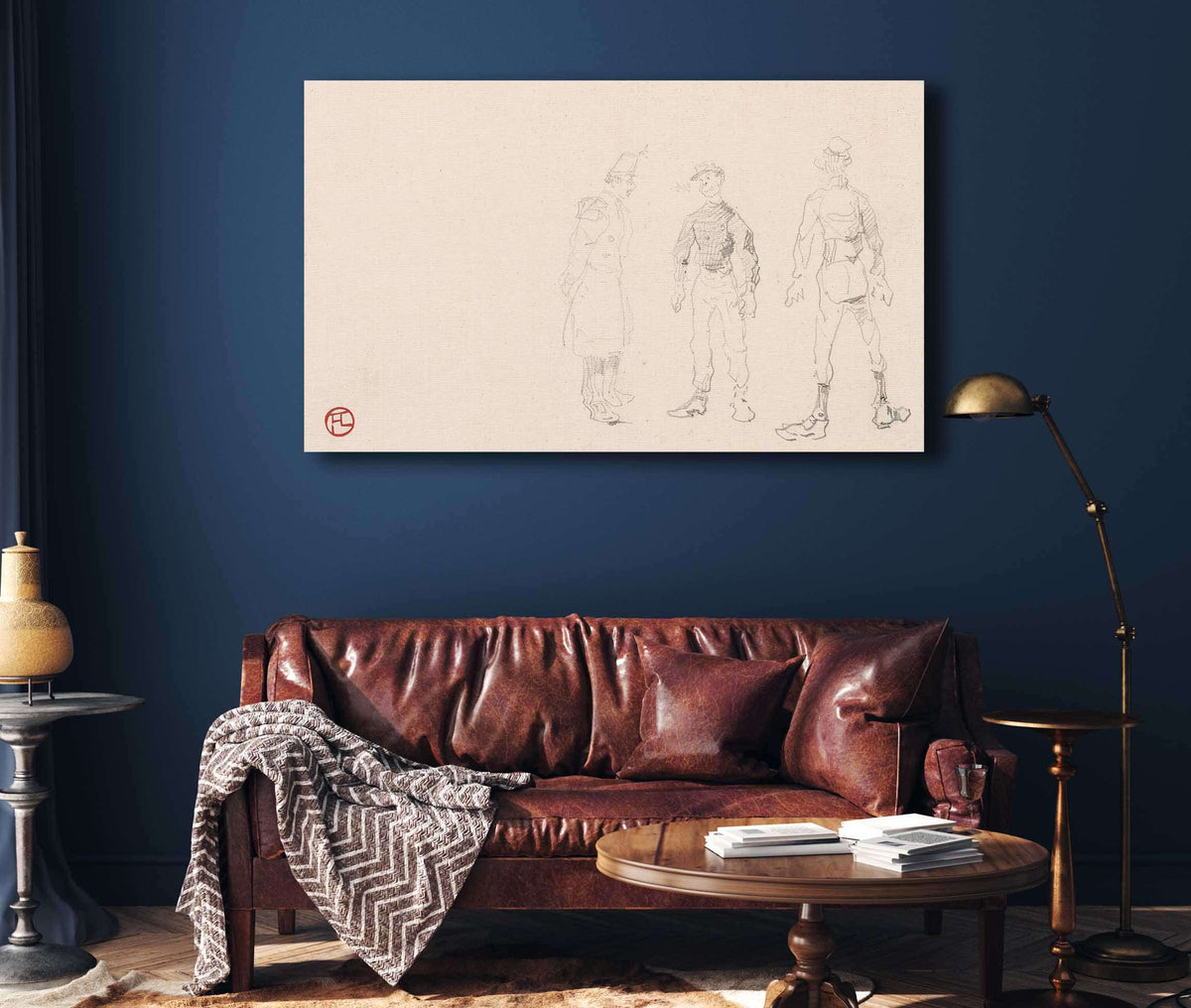 Soldats by Henri De Toulouse Lautrec