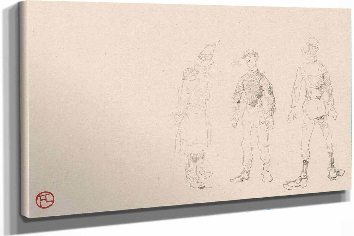 Soldats by Henri De Toulouse Lautrec