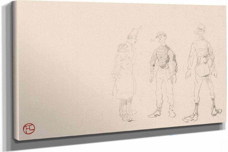Soldats by Henri De Toulouse Lautrec