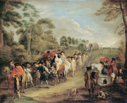 Soldiers On The March by Jean Antoine Watteau