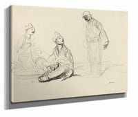 Soldiers Preparing A Meal by Jean Louis Forain