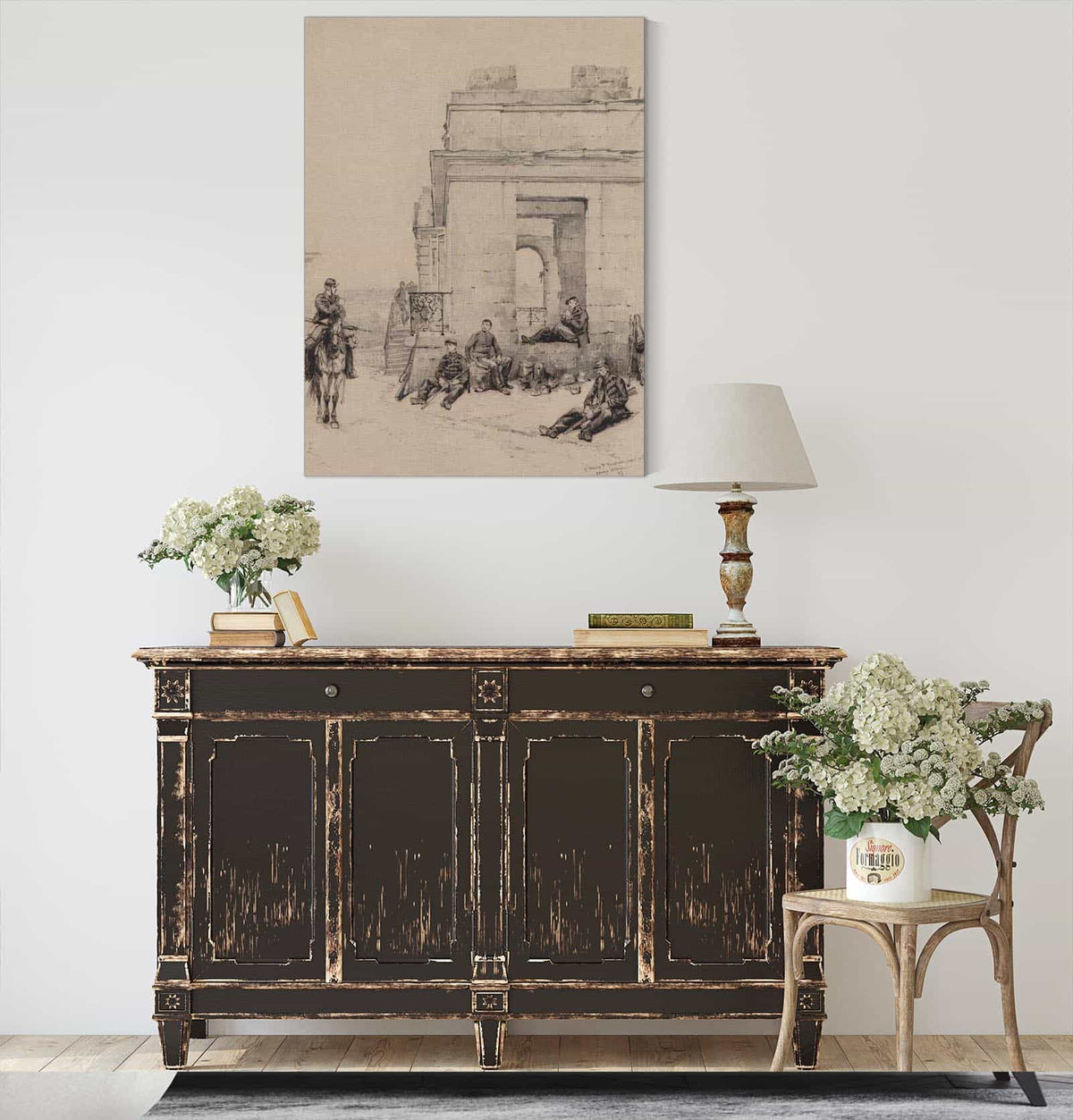 Soldiers Resting Recto by Jean Baptiste Edouard Detaille