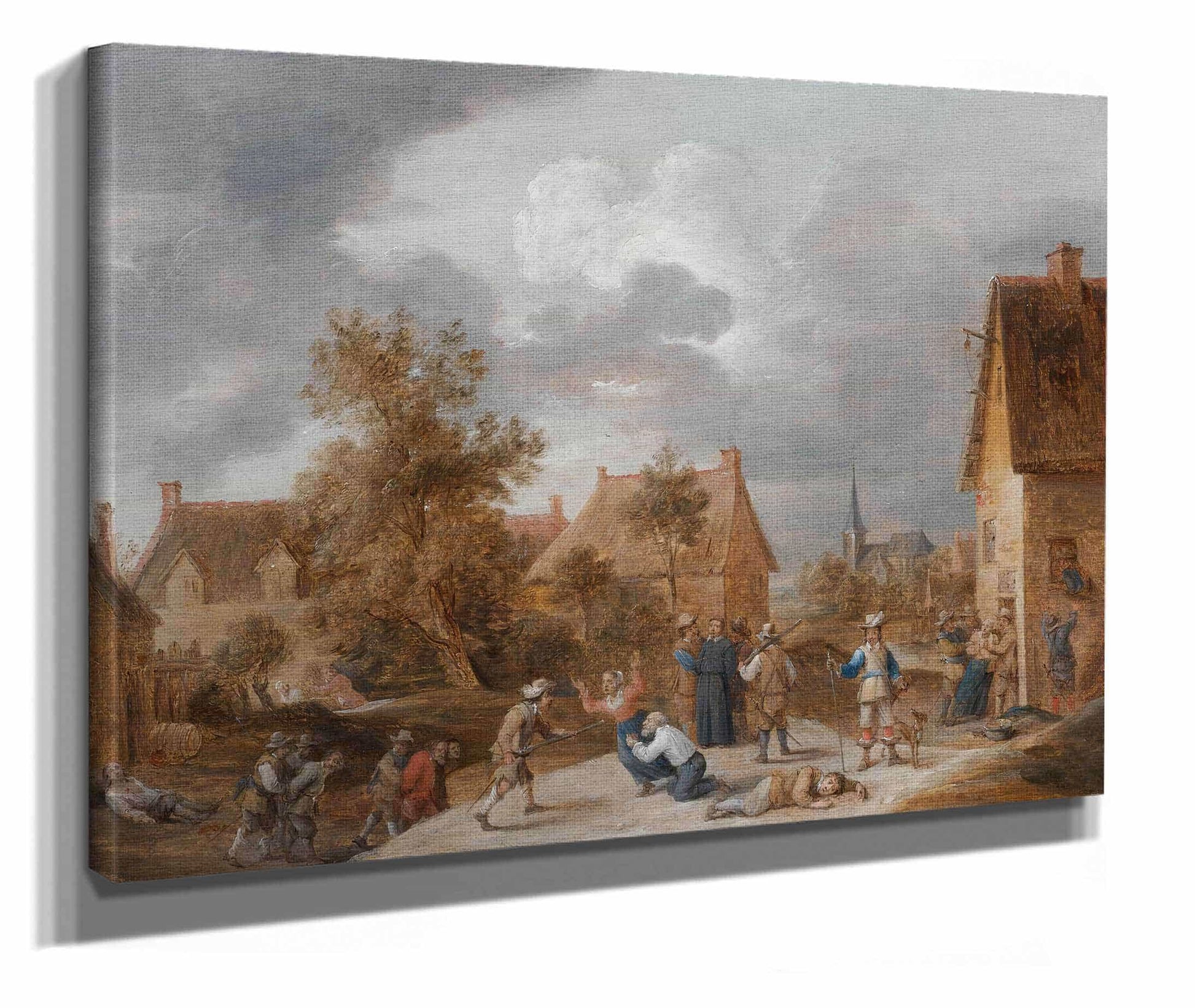 Soldiers Sacking A Village by David Teniers The Younger