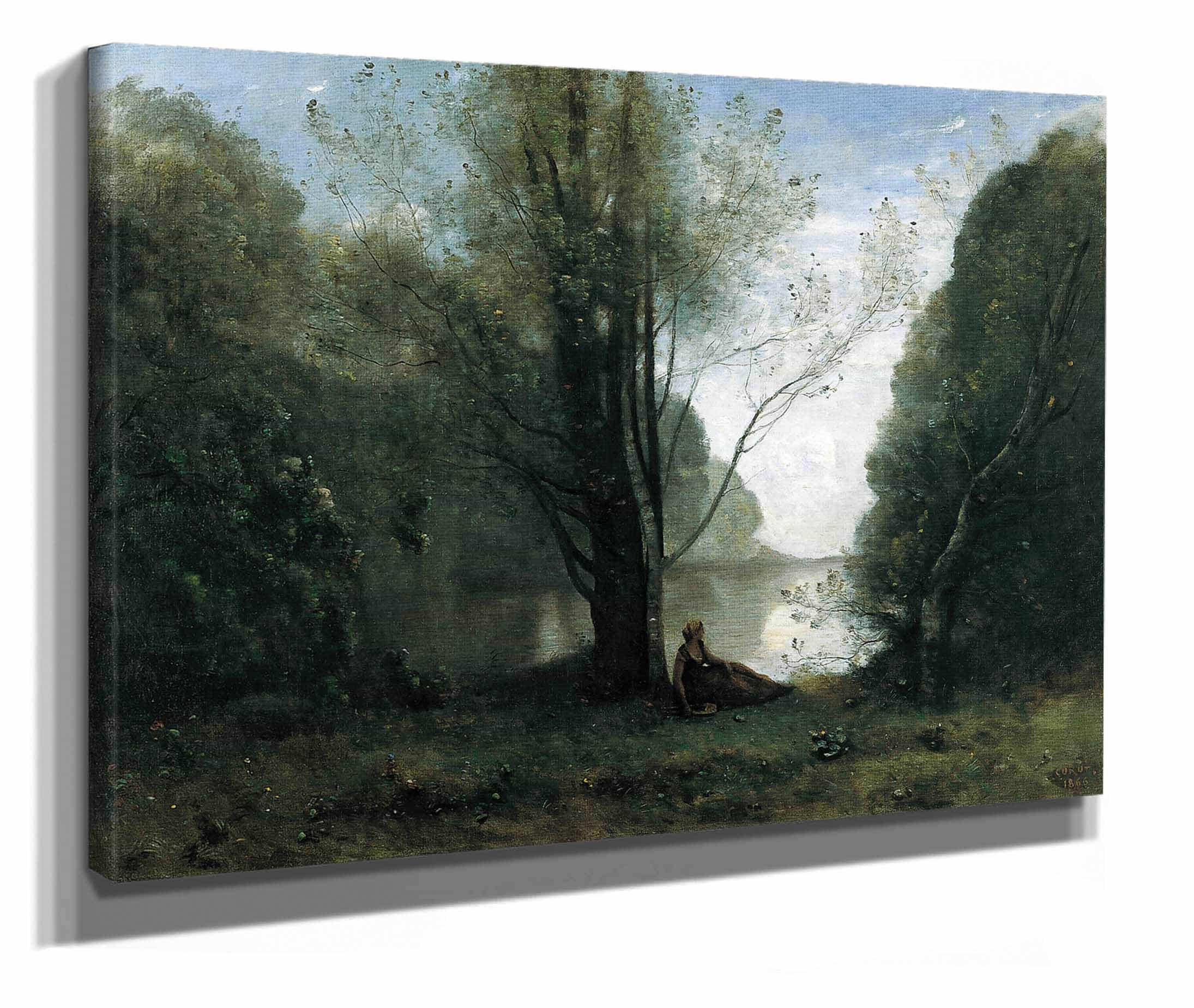 Solitude Recollection Of Vigen Limousin by Jean Baptiste Camille Corot