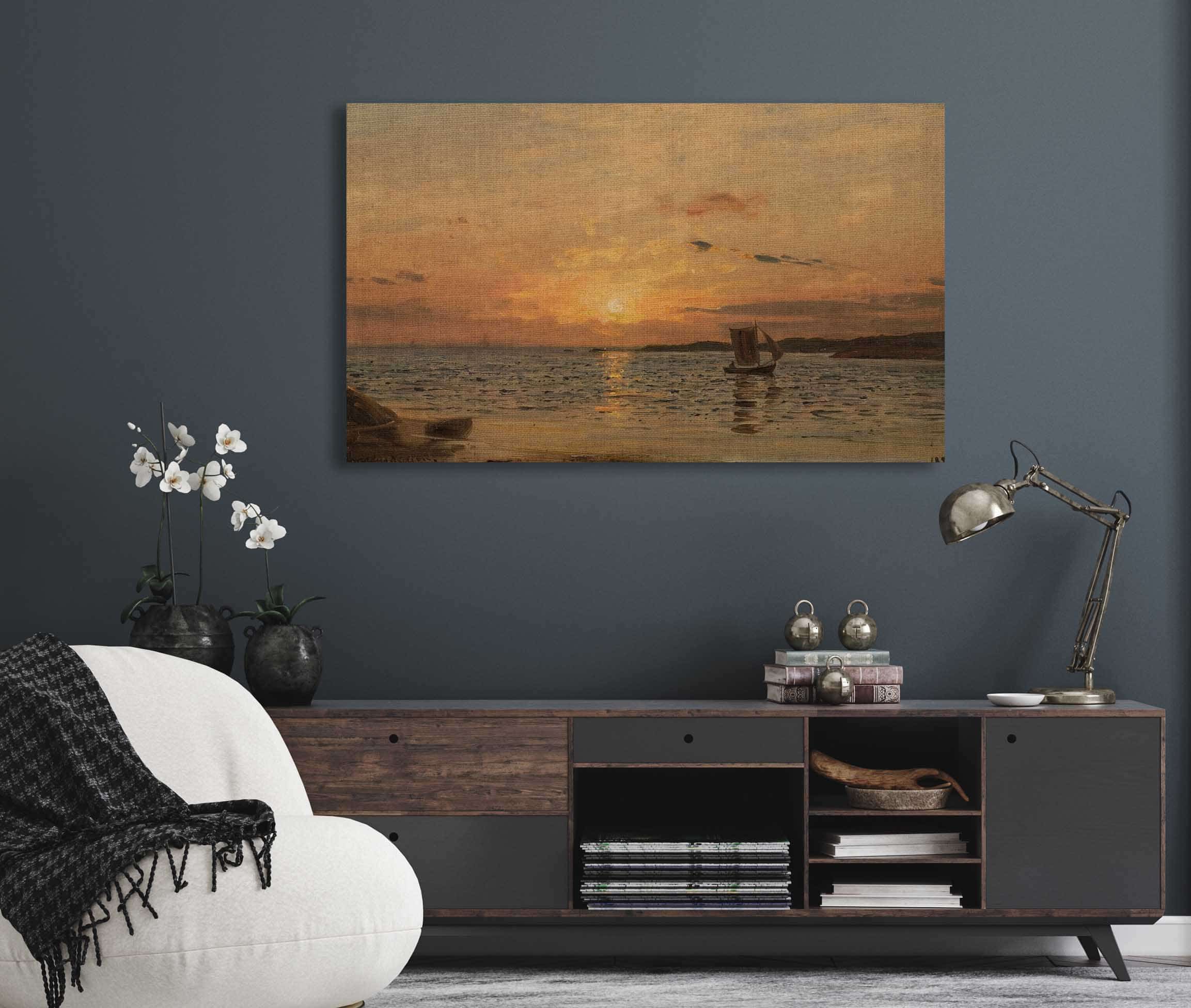 Solnedgang Hvaler by Amaldus Nielsen